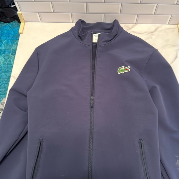 Lacoste Sport Special edition Presidents cup full zip navy jacket - Picture 1 of 4